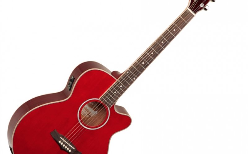 Red Wooden Guitar
