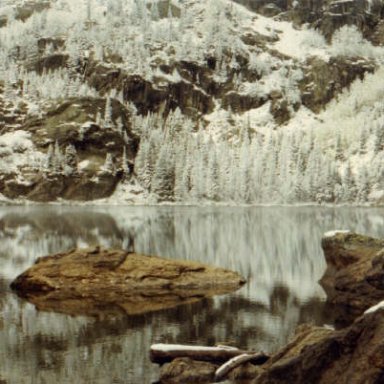 Reflections on Pinewoods Lake