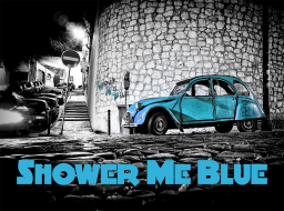 Shower Me Blue