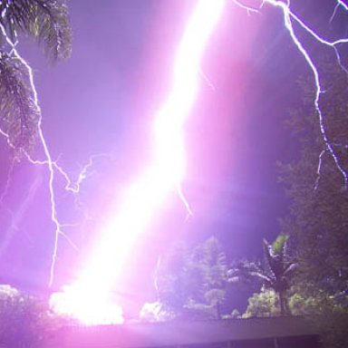 Blue Sky Lightning