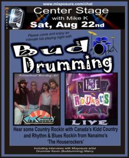 CSP with Buddrumnming - Mike K this Saturday - Aug 22 09