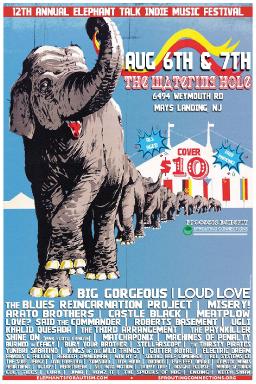 Elephant Talk Indie Music Festival - August 7th @ 12:00pm