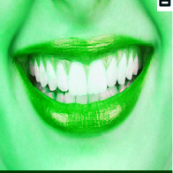 green smile front