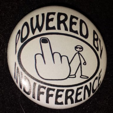 Powered by Indifference button